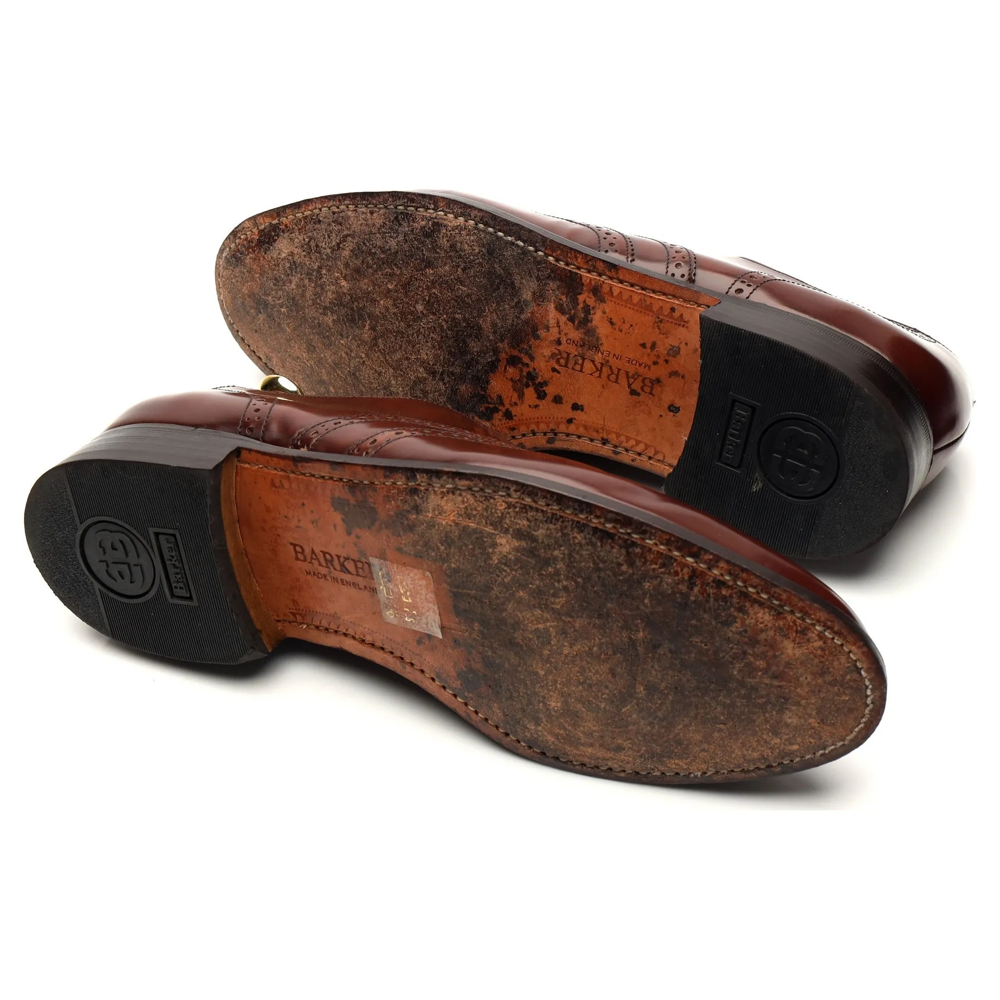 '664227' Brown Leather Oxford Brogues UK 9 G