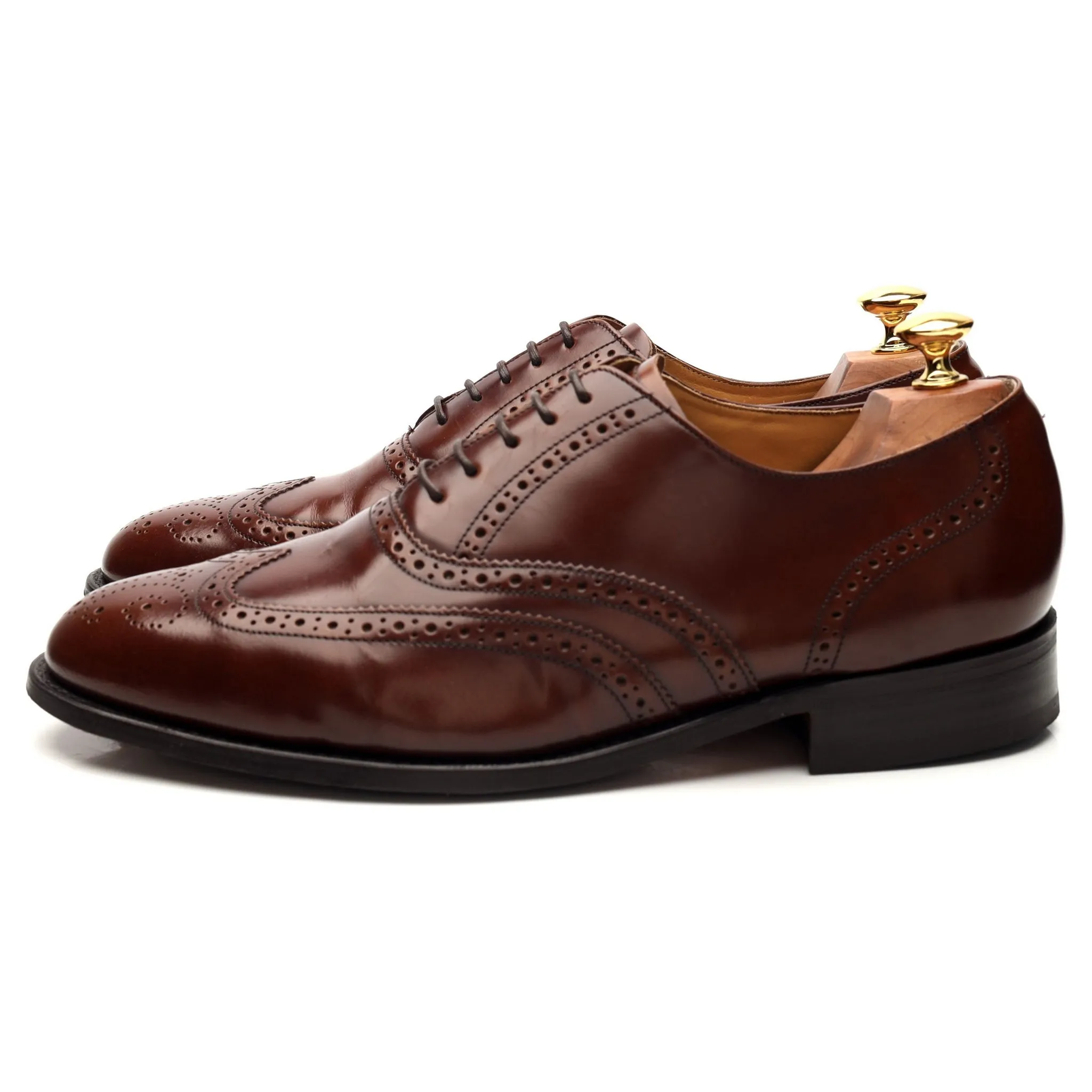 '664227' Brown Leather Oxford Brogues UK 9 G