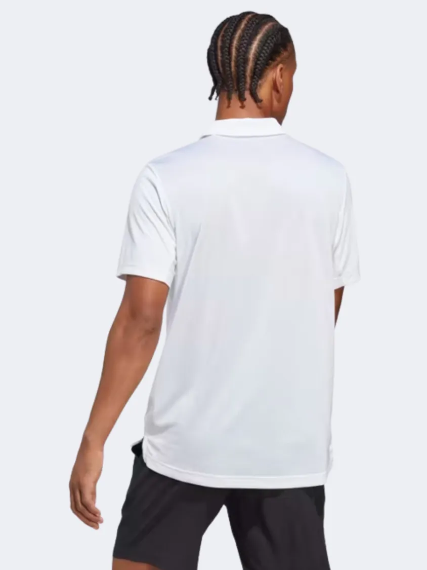 Adidas Club Men Tennis Polo Short Sleeve White