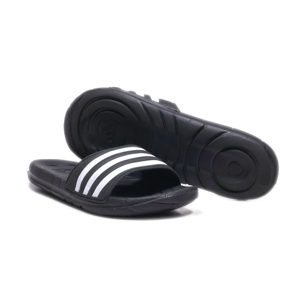 Adidas Sliders Fabric Black Colour For Women