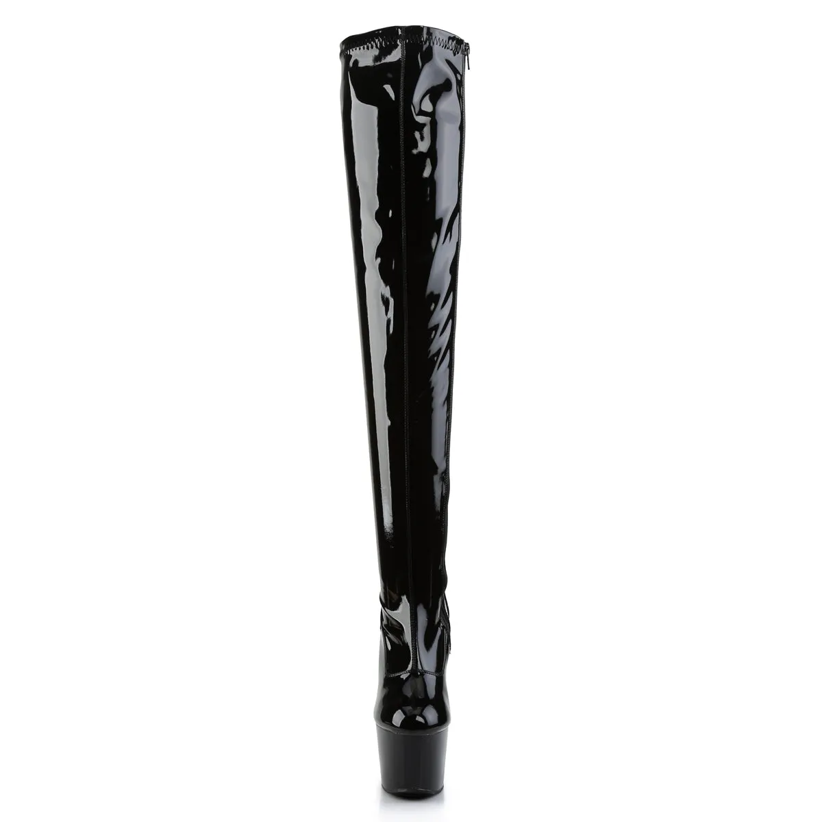 Adore Thigh High Platform Boots Black PA
