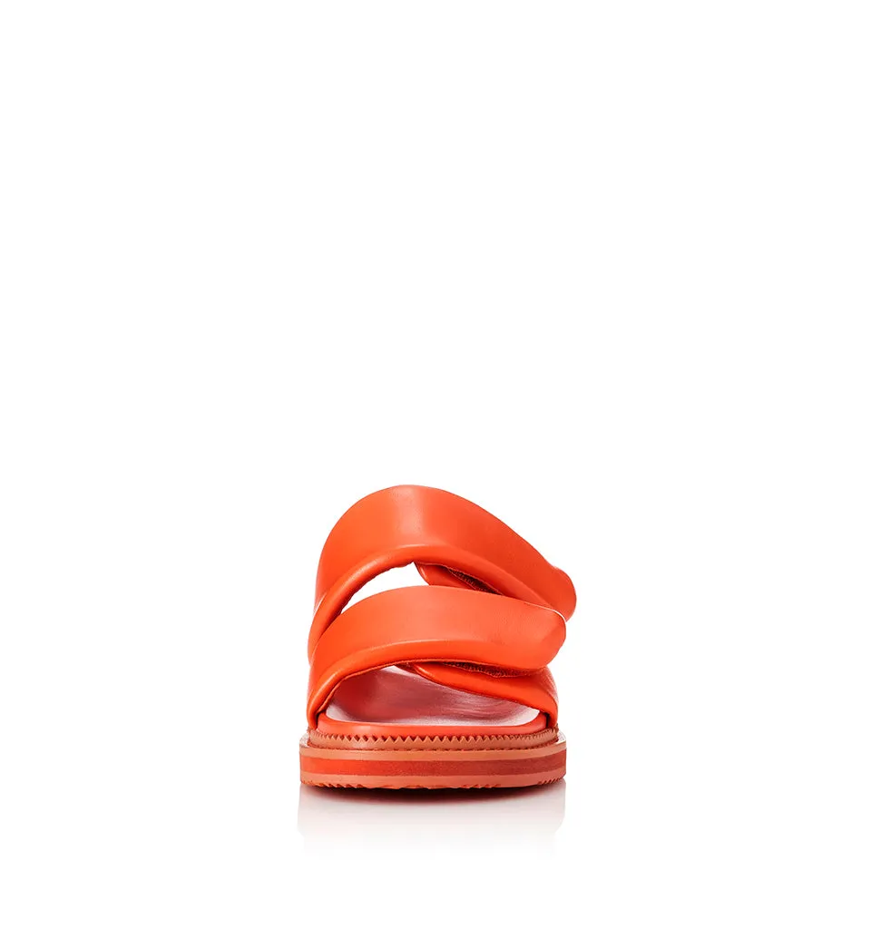 ALIAS MAE Womens Parlo Leather Sandals Orange Leather