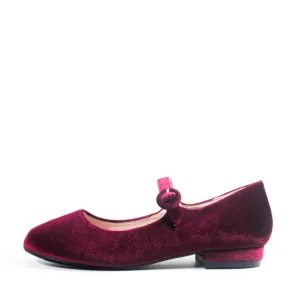 Alice Velvet Mary Jane Flats