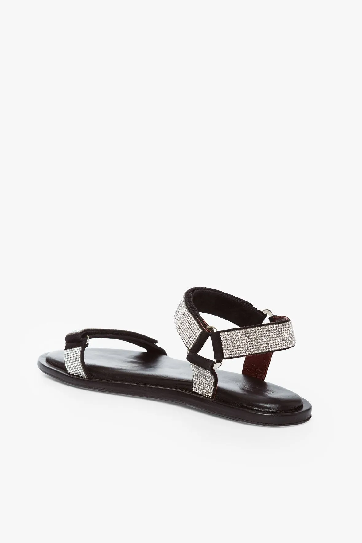 BETTY RHINESTONE SANDAL | BLACK