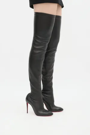 Black Leather Kate 100 Boot
