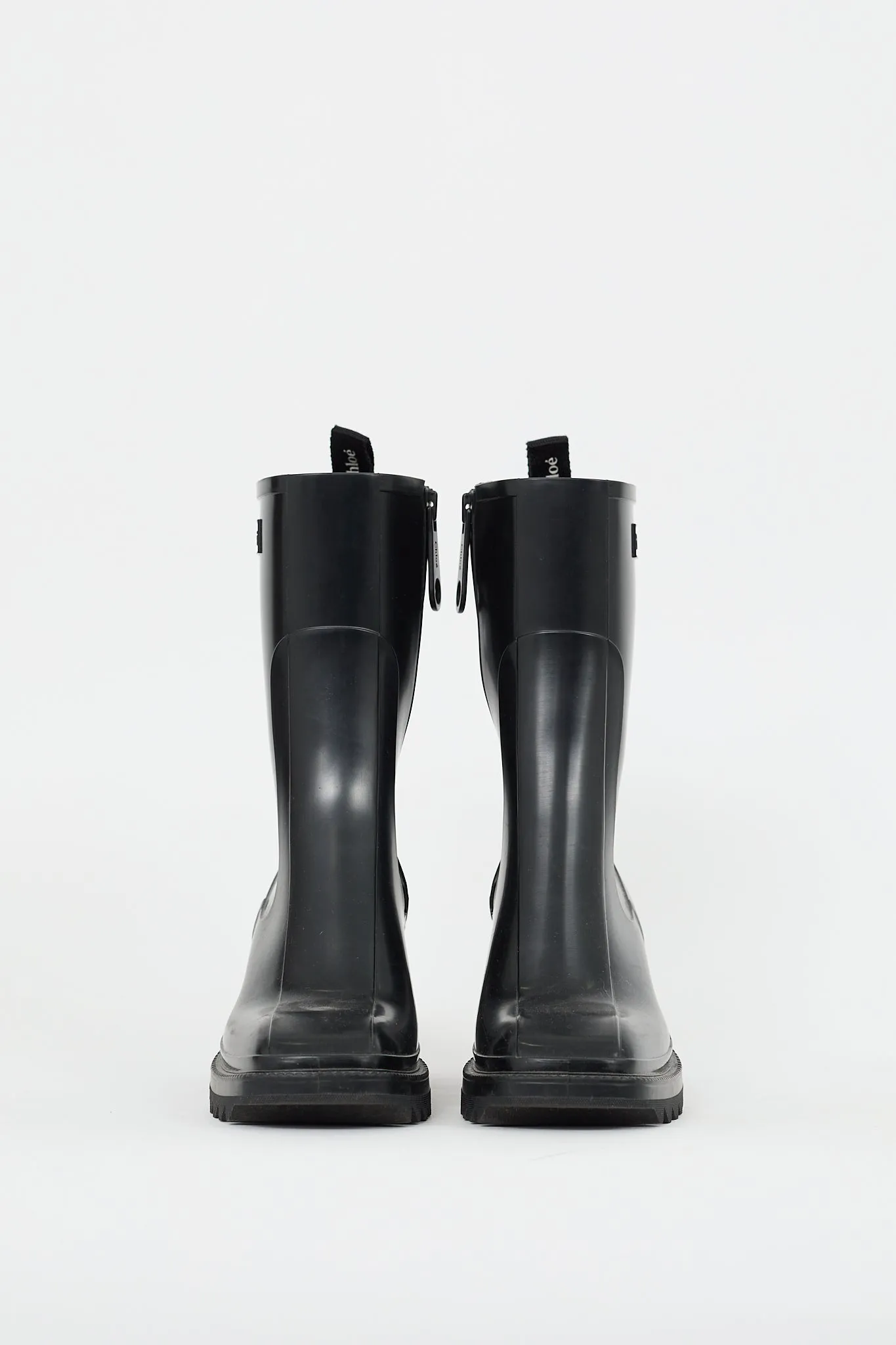 Black Rubber Betty Rain Boot