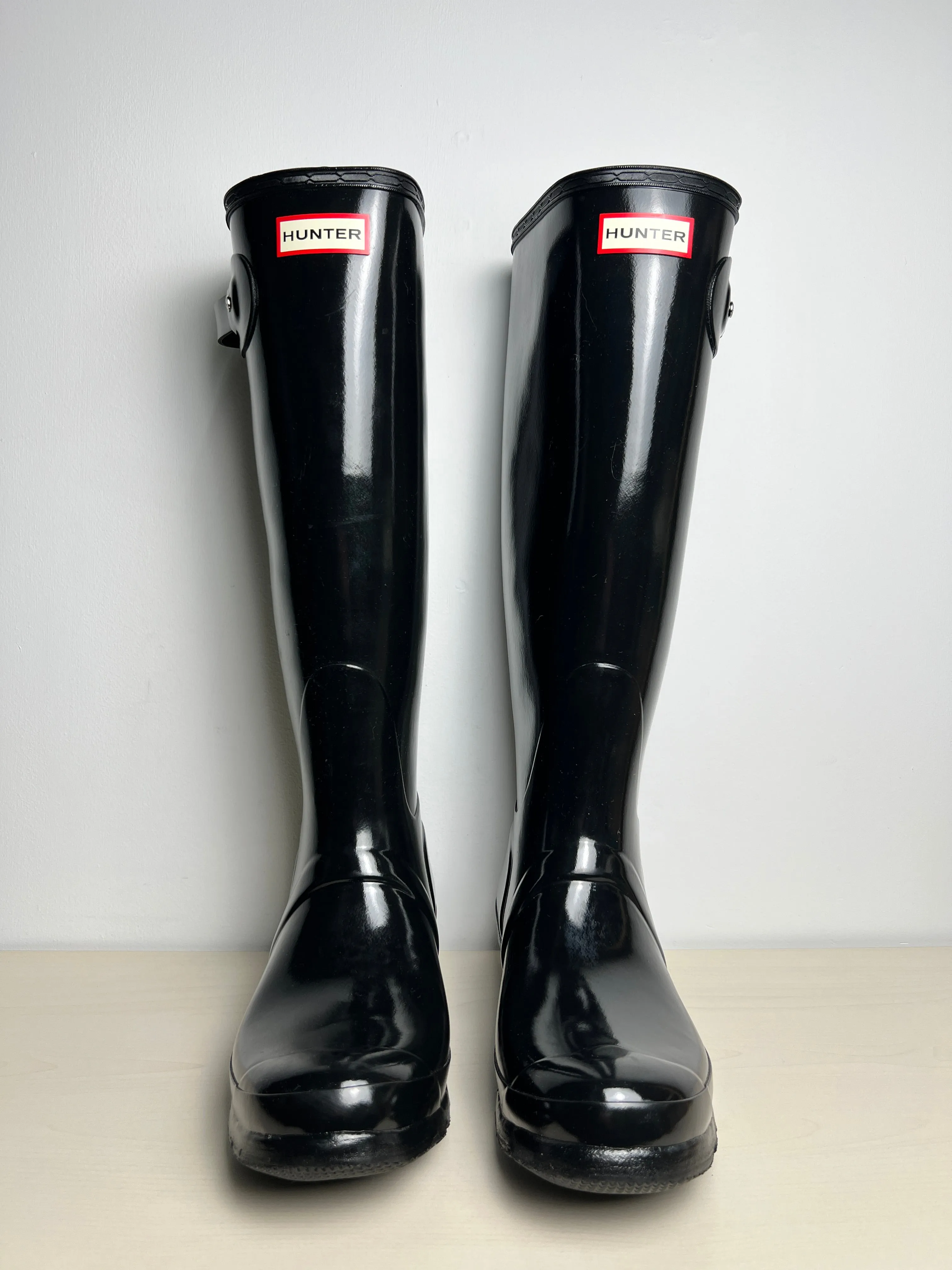 Boots Rain By Hunter In Black, Size: 9