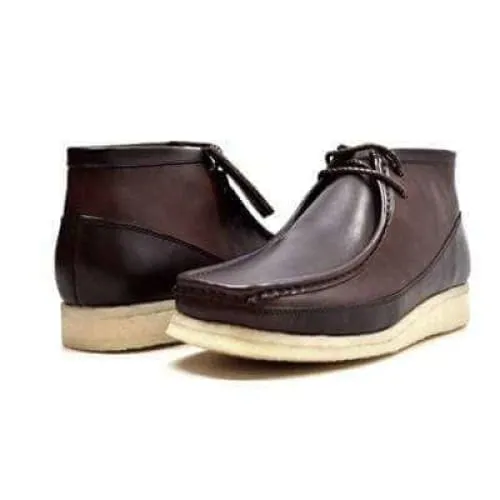 British Walkers Walker 100 Wallabee Boots Men's Brown Suede and Leather