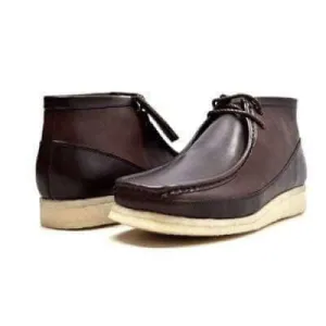 British Walkers Walker 100 Wallabee Boots Men's Brown Suede and Leather