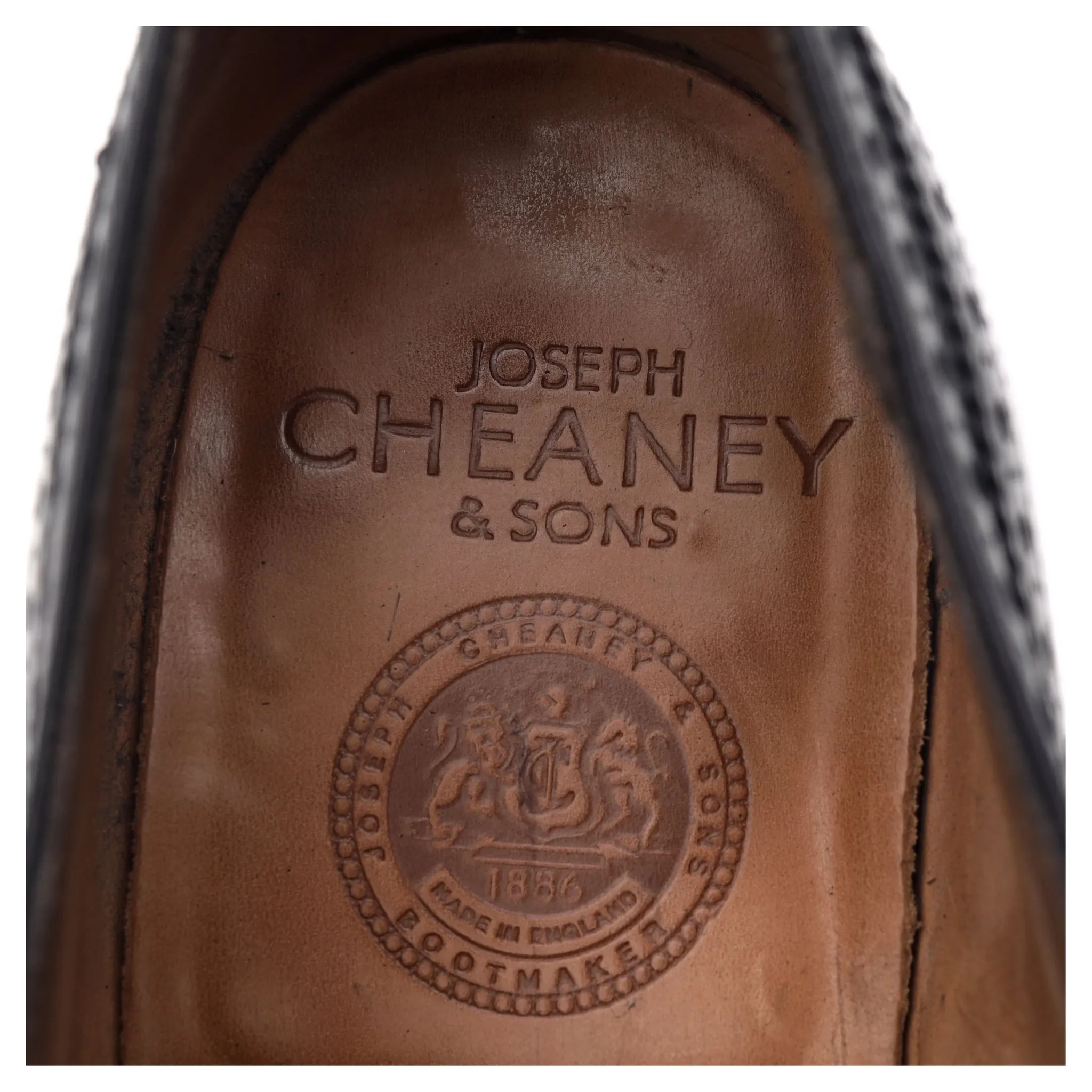 'Broad II' Black Leather Brogues UK 9.5 G