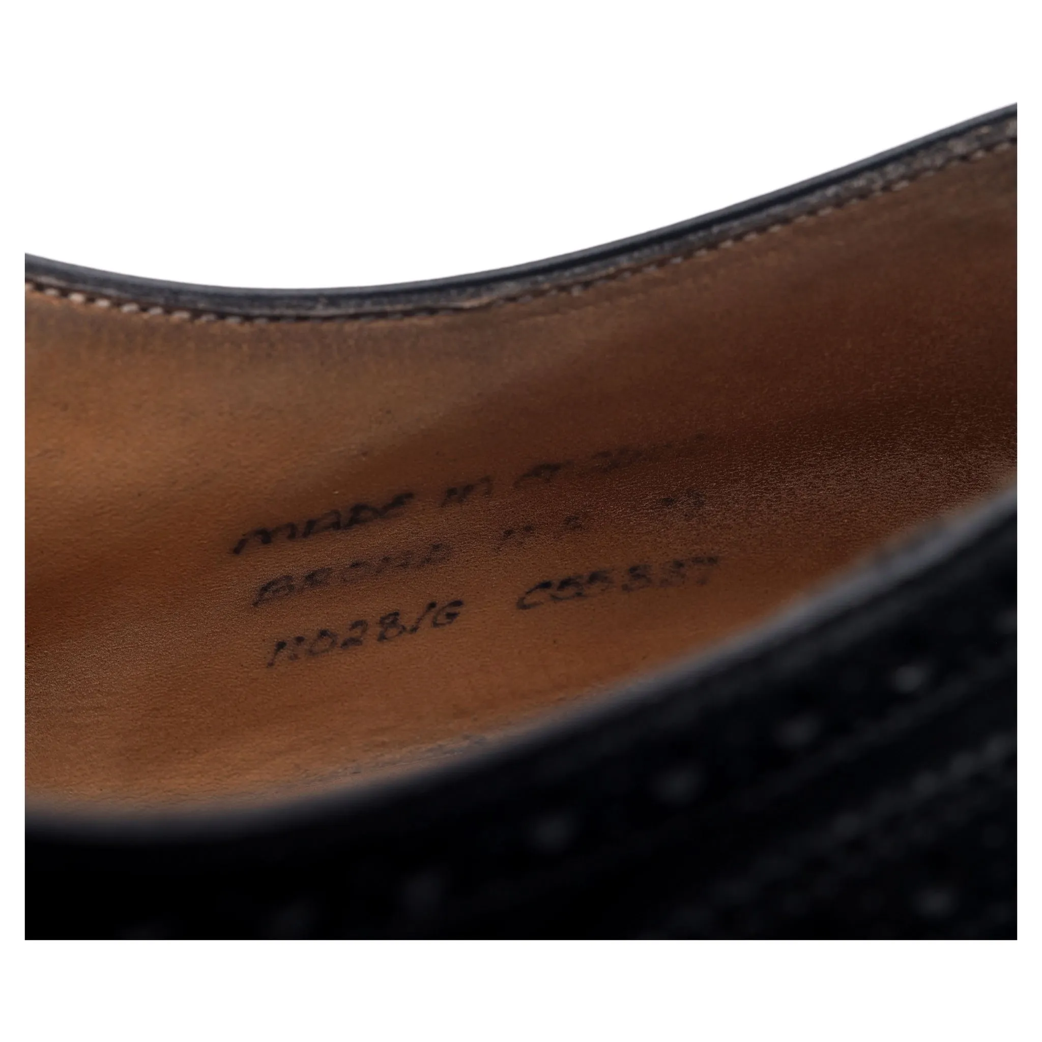'Broad II' Black Leather Brogues UK 9.5 G