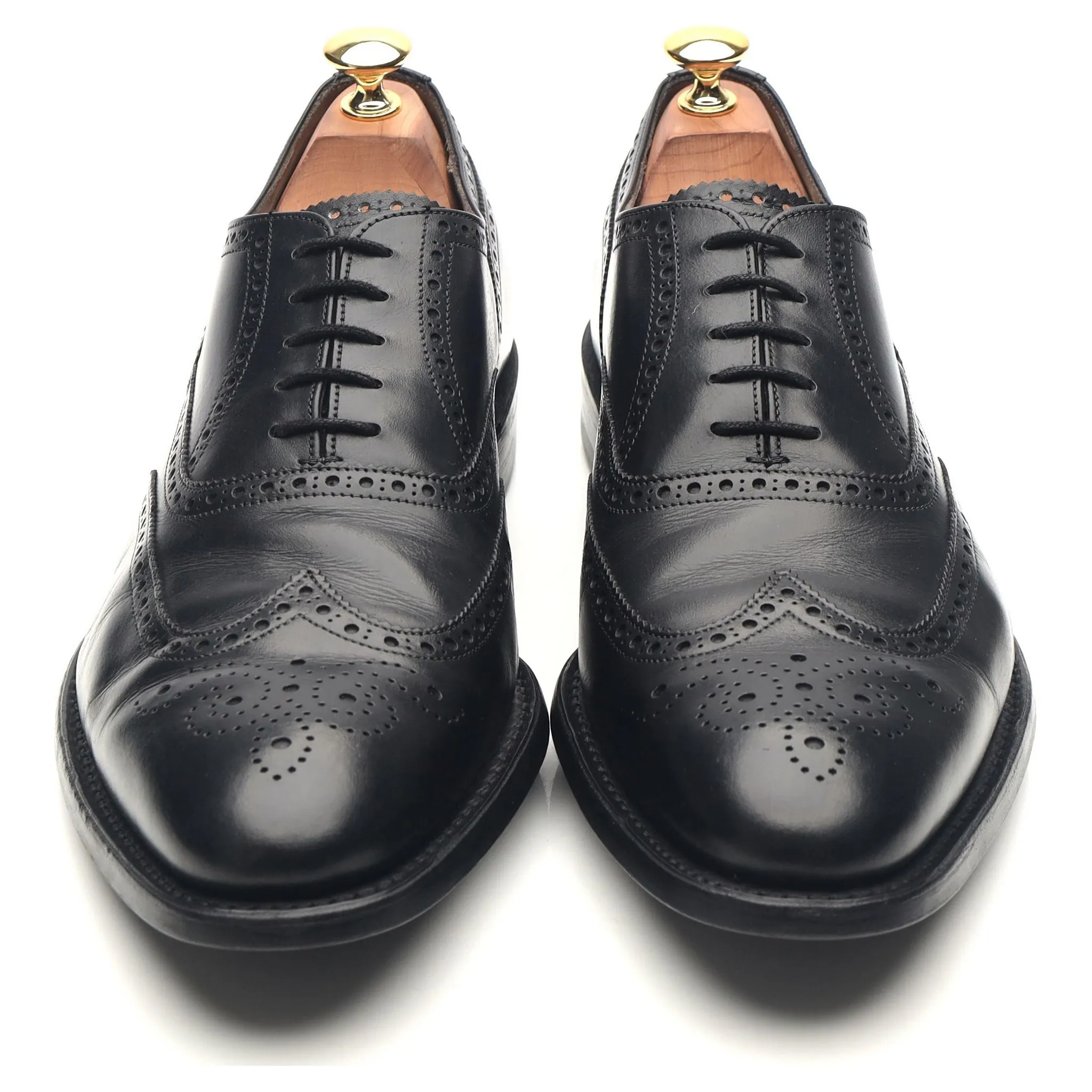 'Broad II' Black Leather Brogues UK 9.5 G