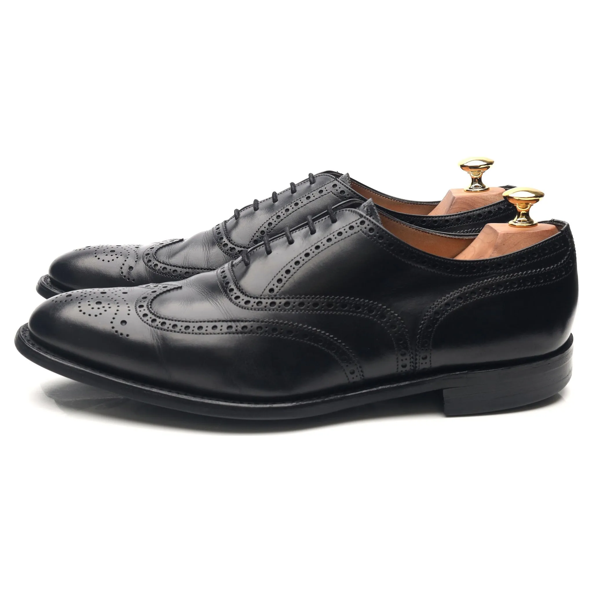 'Broad II' Black Leather Brogues UK 9.5 G