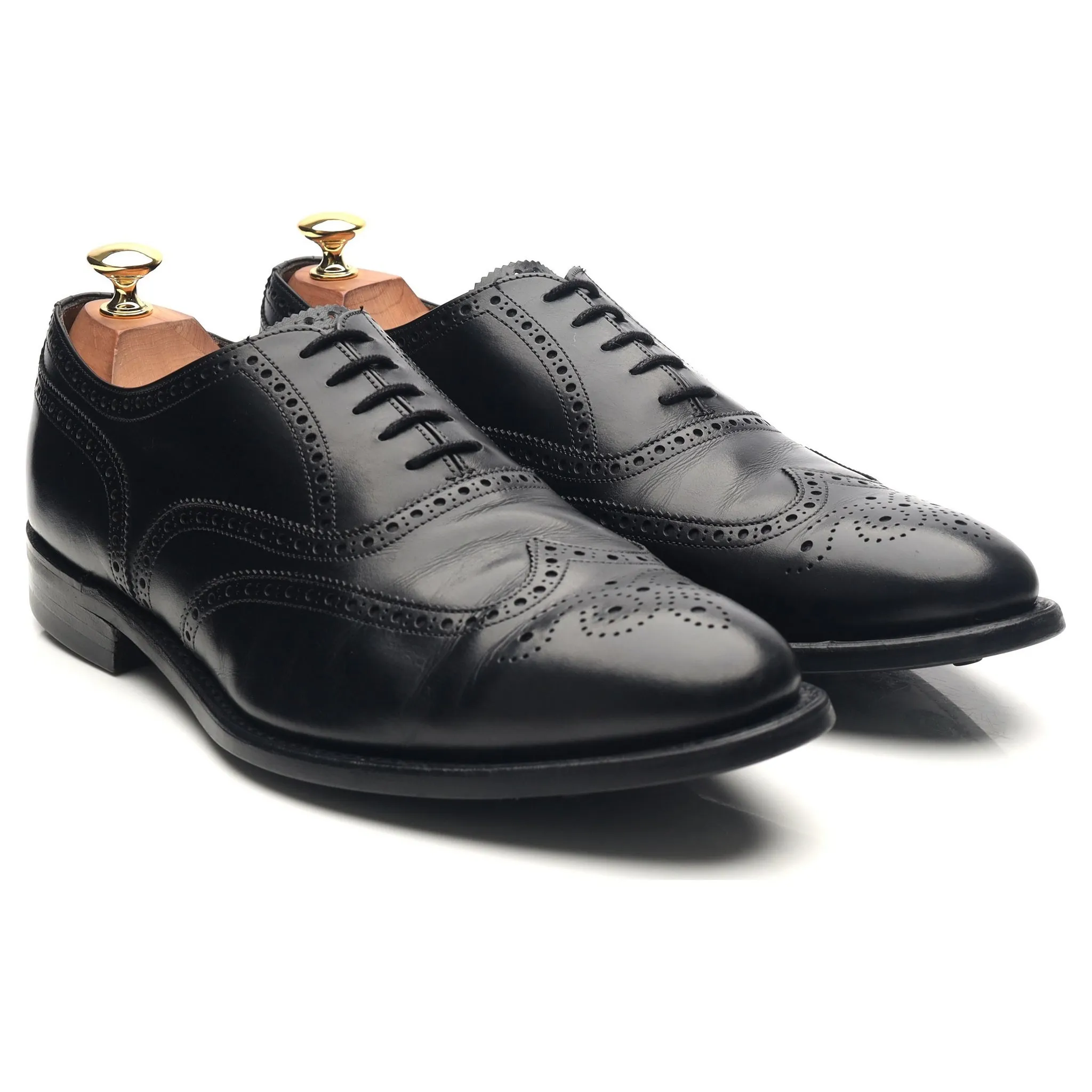 'Broad II' Black Leather Brogues UK 9.5 G