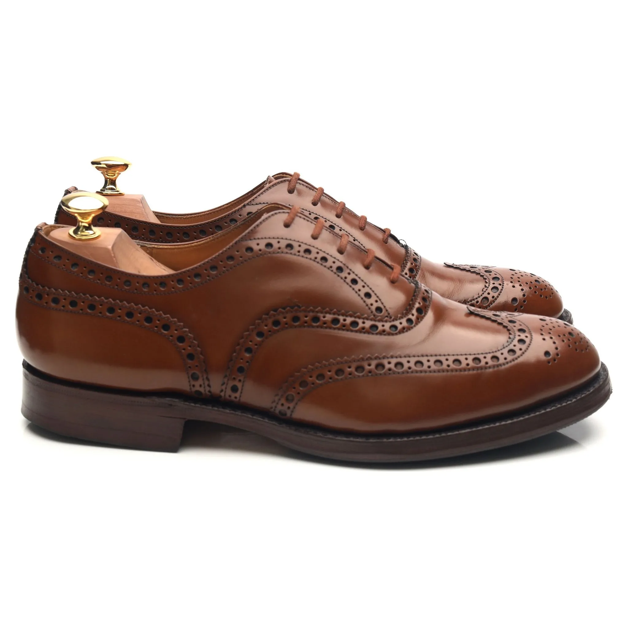 'Burwood' Brown Leather Brogues UK 9 G