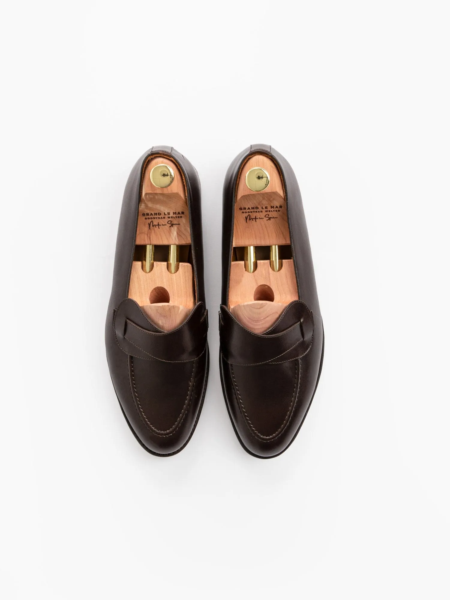 Butterfly Loafers Brown Calf Leather