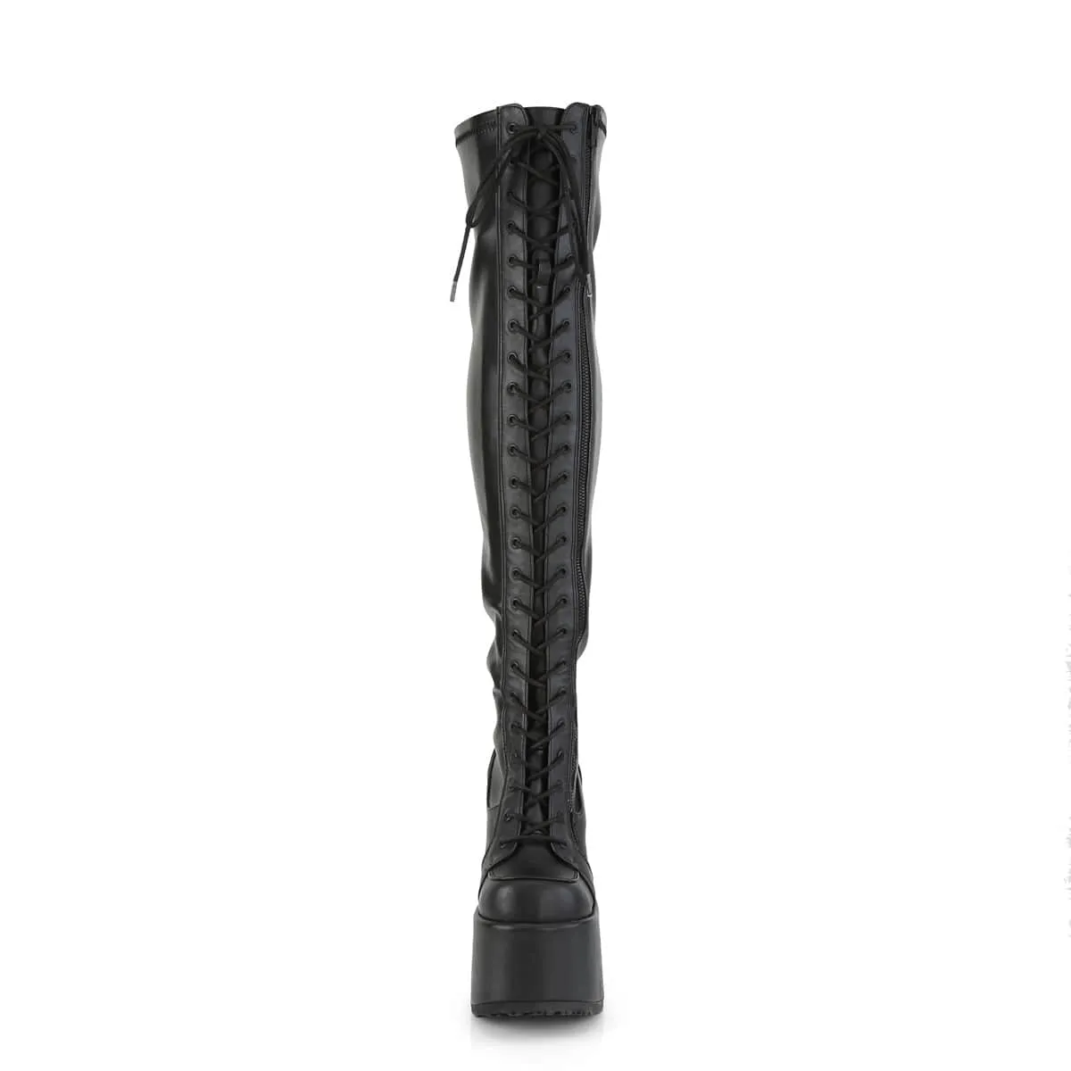 CAMEL-300 Black Stretch Vegan Leather