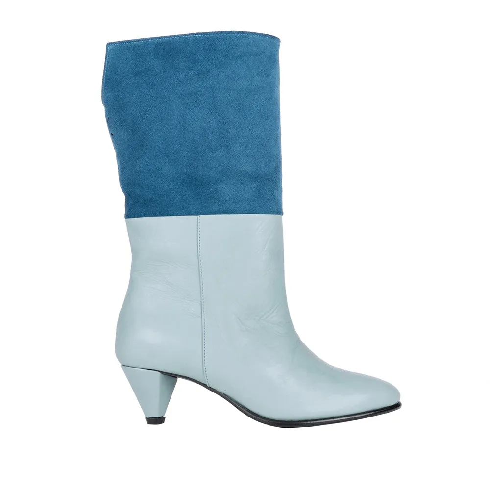 Cath - Grey - Dark blue - Canvas Natural Dyed