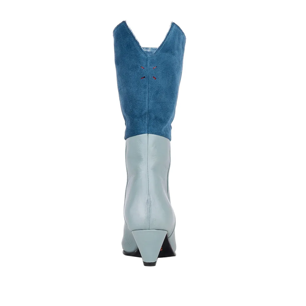 Cath - Grey - Dark blue - Canvas Natural Dyed