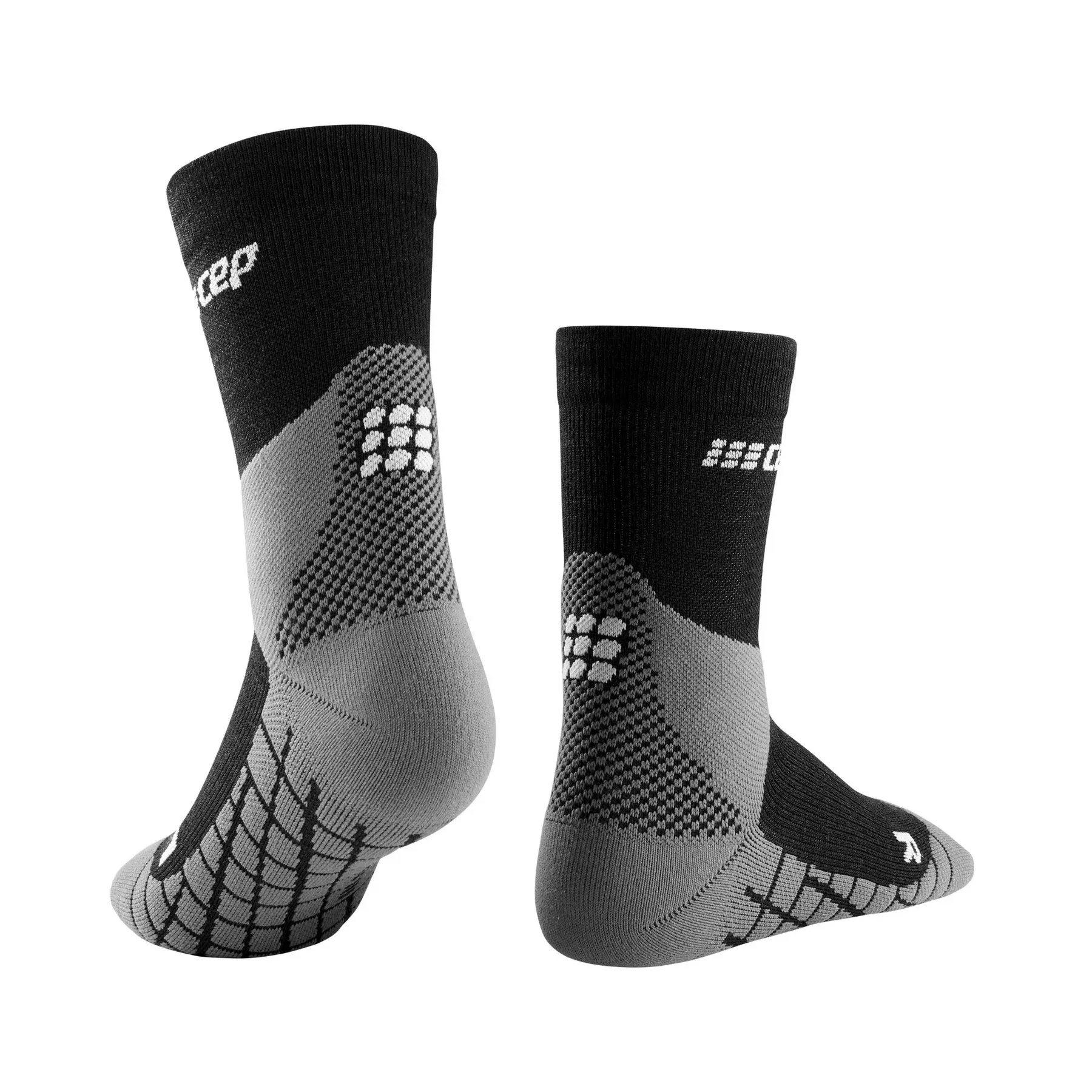 CEP Men&#x27;s Hiking Light Merino Mid Cut Compression Socks Black | Buy CEP Men&#x27;s Hiking Light Merino Mid Cut Compression Socks Black here | Outnorth