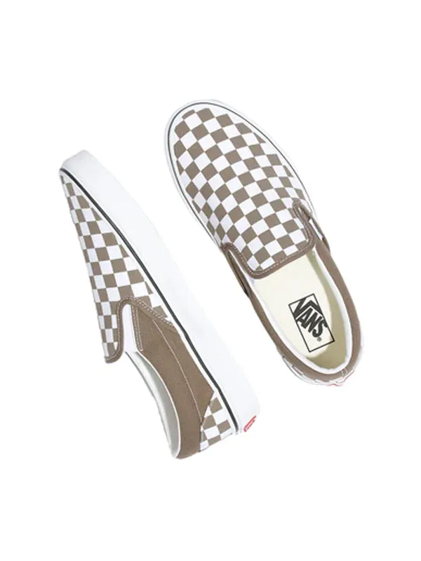 Classic Slip On Color Theory Checkerboard: Walnut