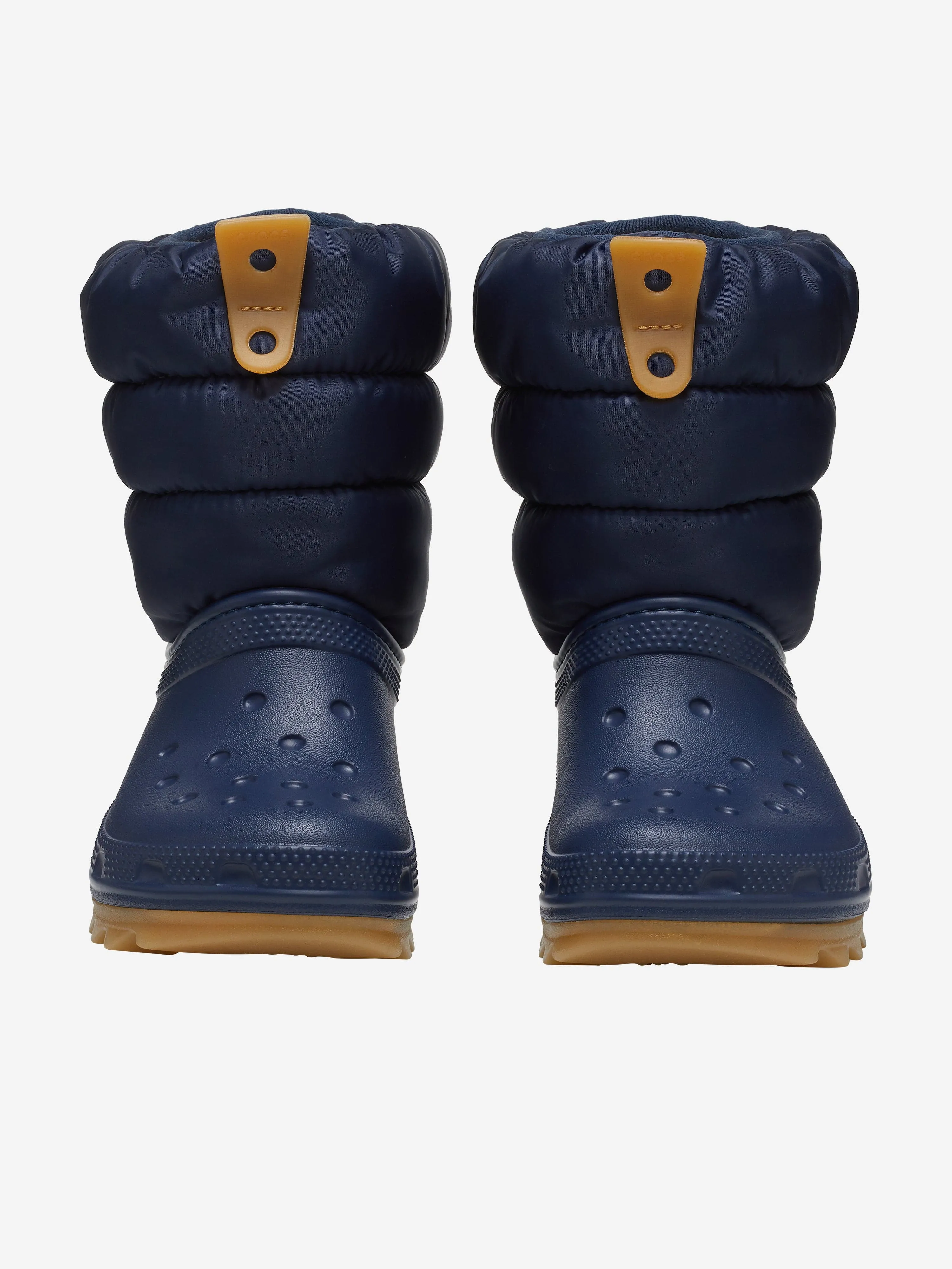 Crocs Kids Classic Neo Puff Boots in Navy