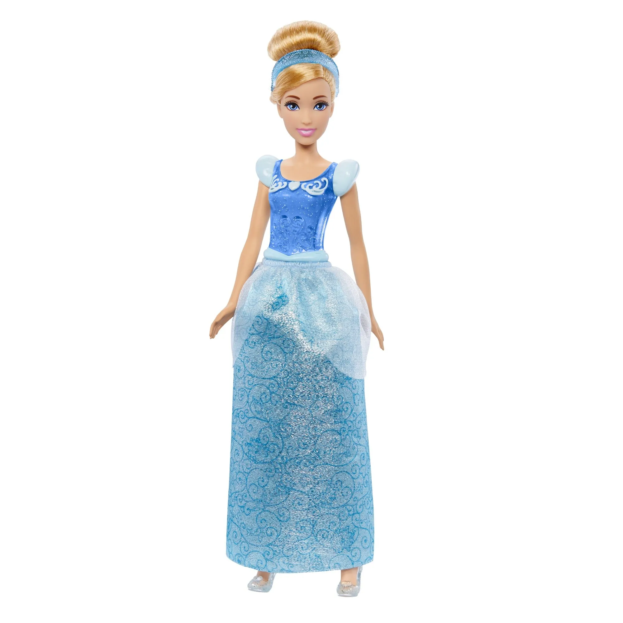 Disney Princess Cinderella Posable Fashion Doll with Sparkling Clothing and Accessories for Kids Ages 3 