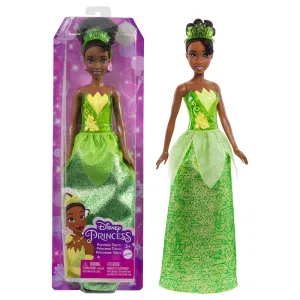 Disney Princess Tiana Posable Fashion Doll with Sparkling Clothing and Accessories for Kids Ages 3 
