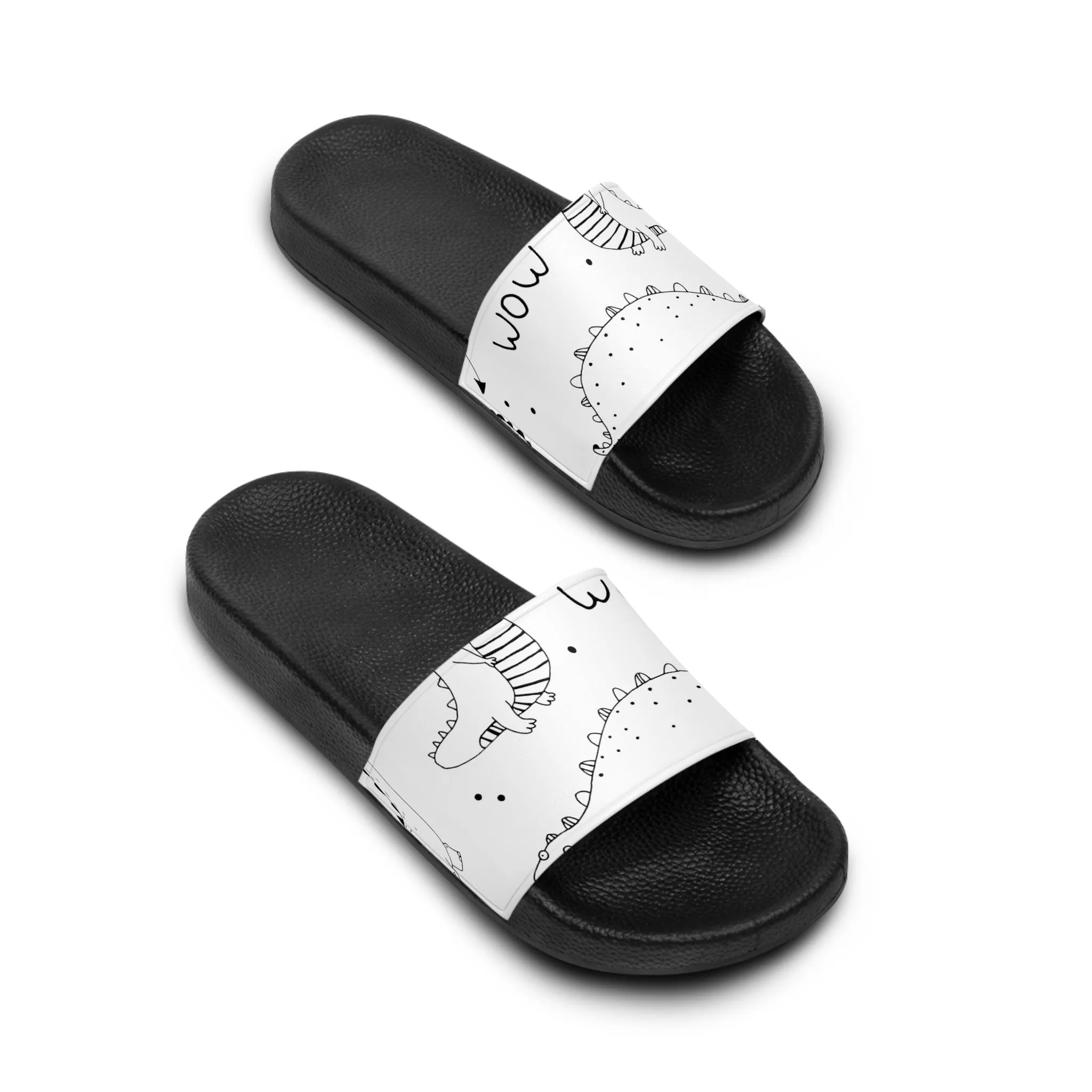 Doodle Dinosours - Inovax Women's Slide Sandal