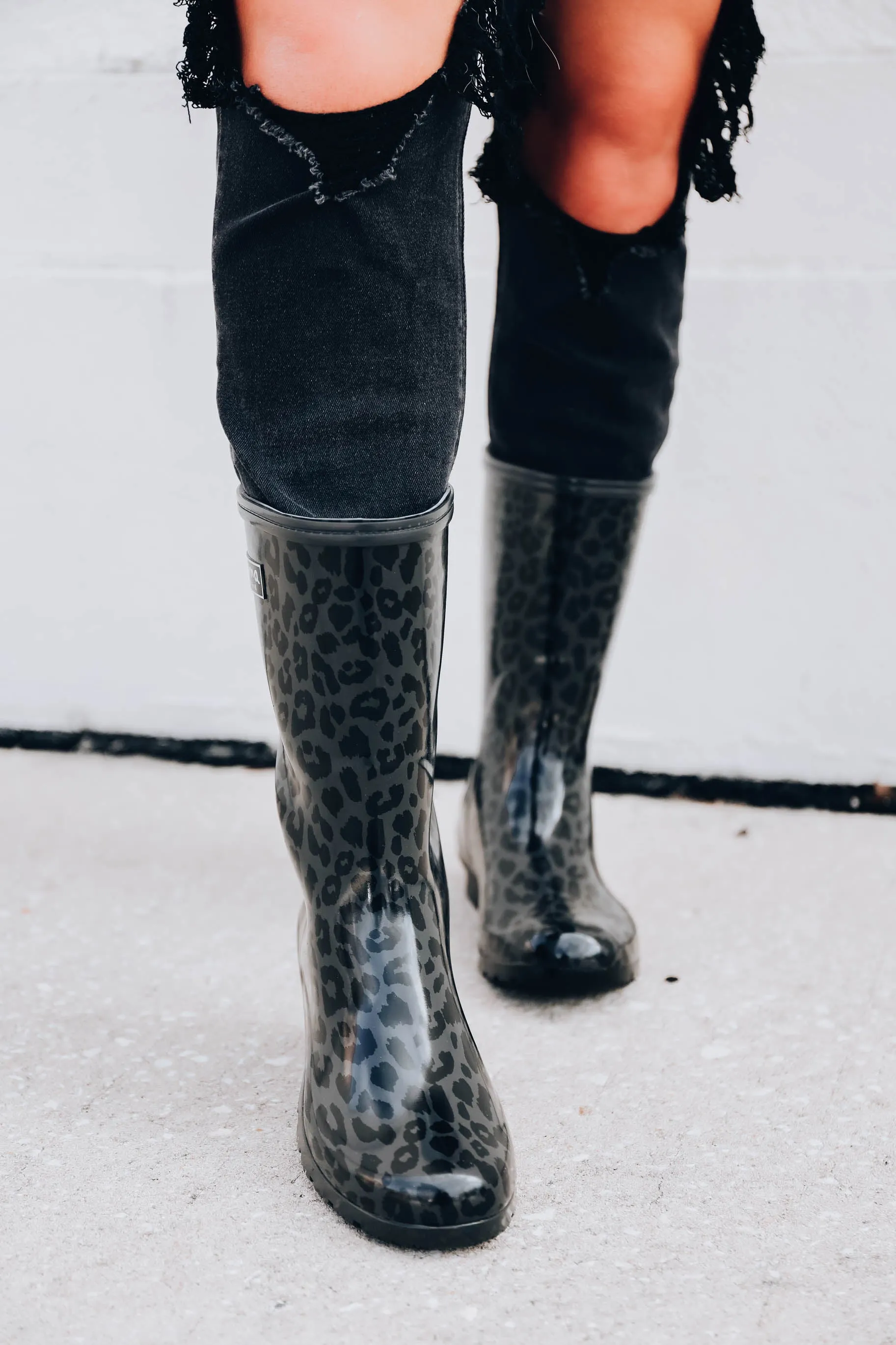 Emma Mid Rain Boots by Roma - Leopard