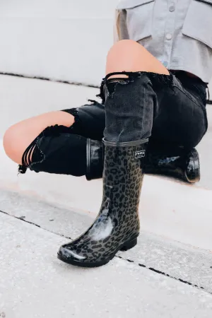 Emma Mid Rain Boots by Roma - Leopard