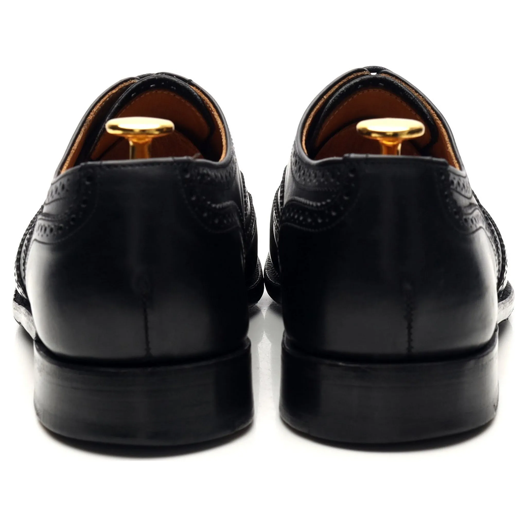 'Epsom' Black Leather Oxford Brogues UK 6