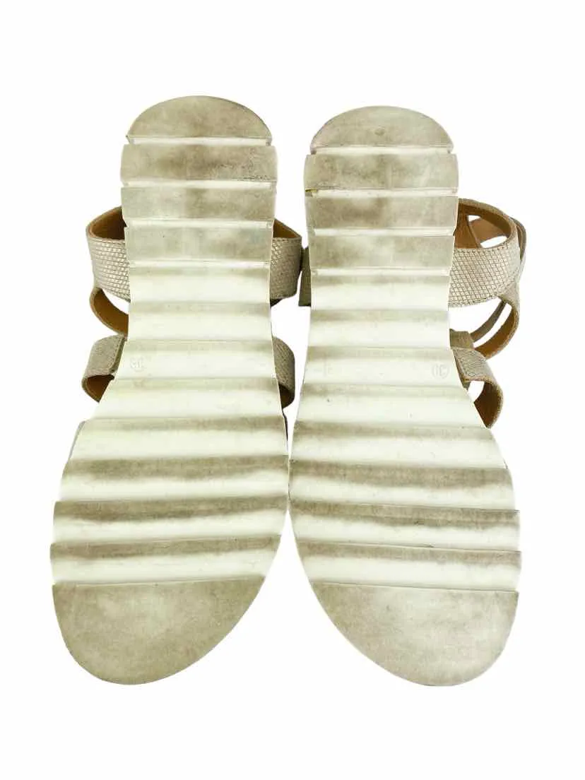 Froddo Women's Metallic Suede Gladiator Sandals Gold Size 39 (US 9)
