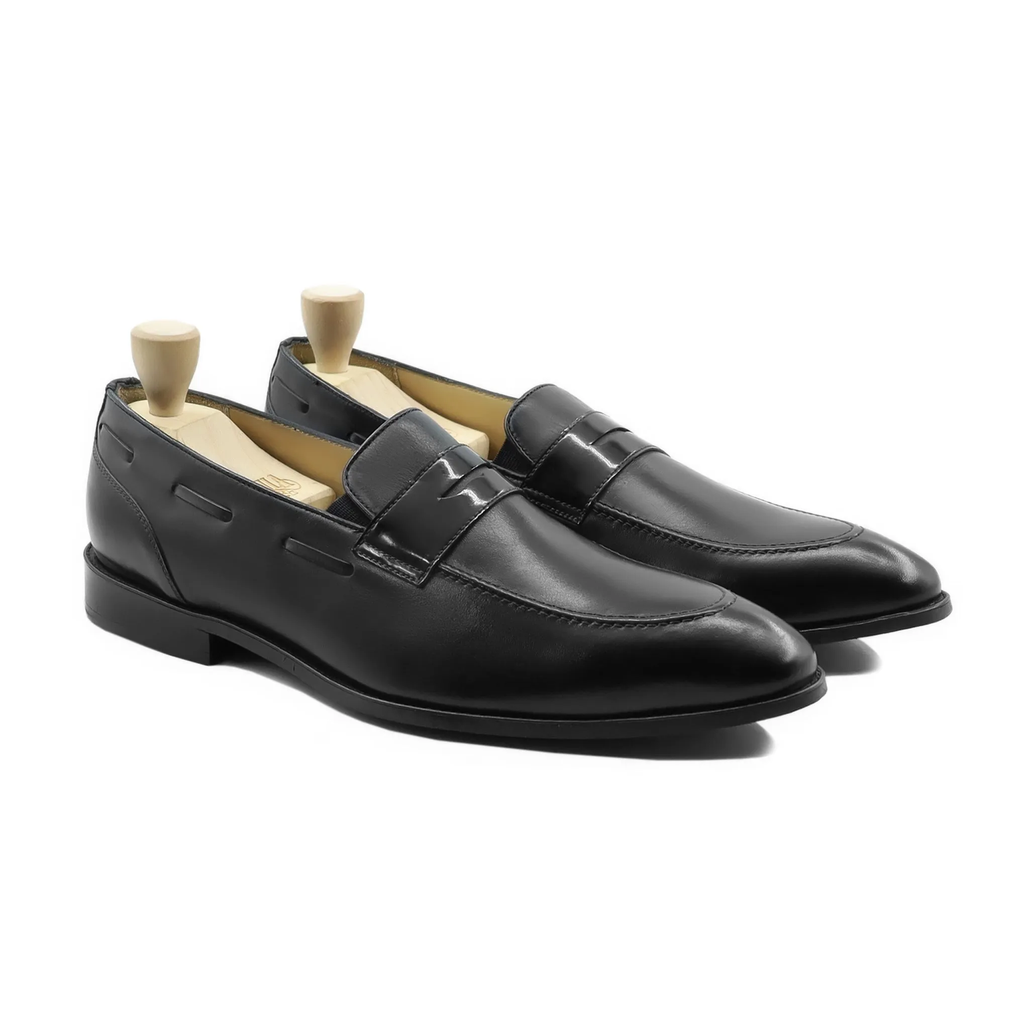 Fullfoss - Men's Black Calf Leather Loafer
