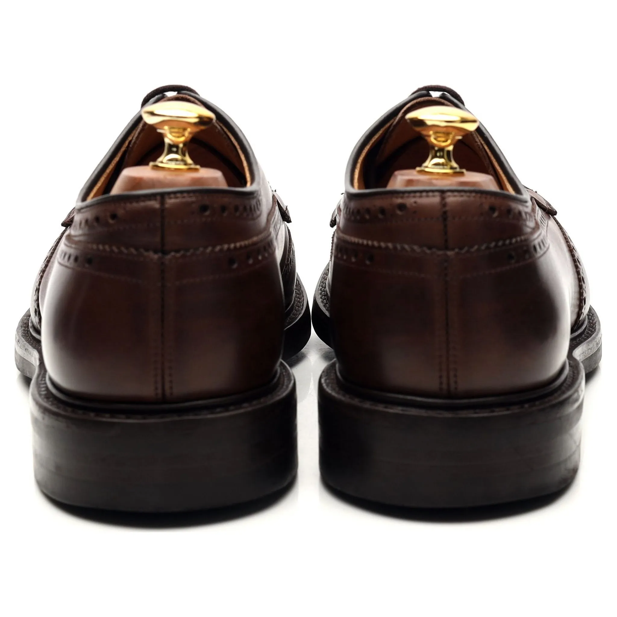 'Grafton' Dark Brown Leather Derby Brogues UK 10 F