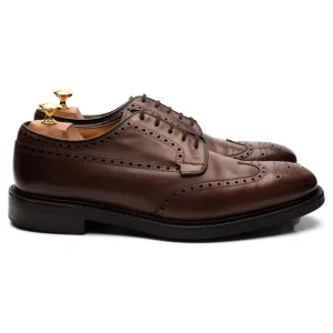 'Grafton' Dark Brown Leather Derby Brogues UK 10 F