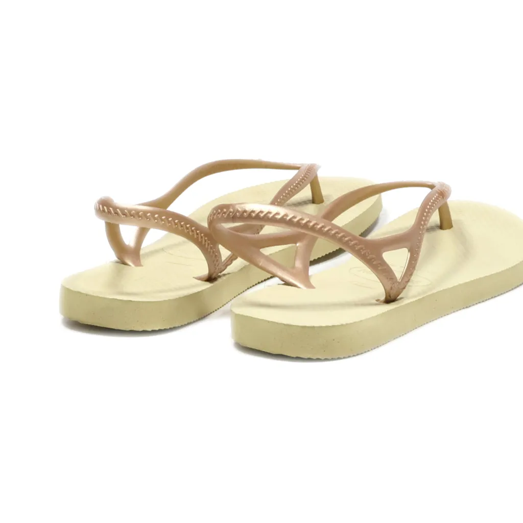 Havaianas Sunny Ii Slippers Rubber Brown Colour For Women