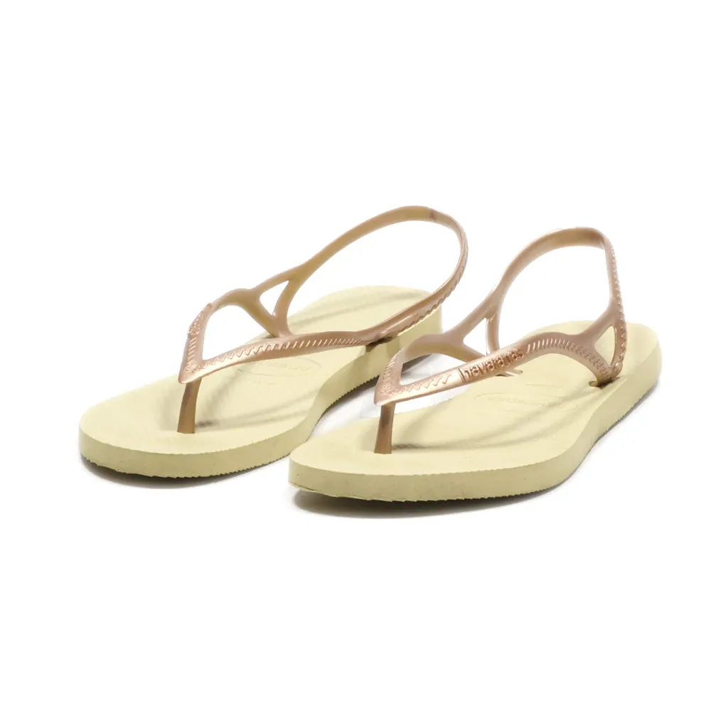 Havaianas Sunny Ii Slippers Rubber Brown Colour For Women