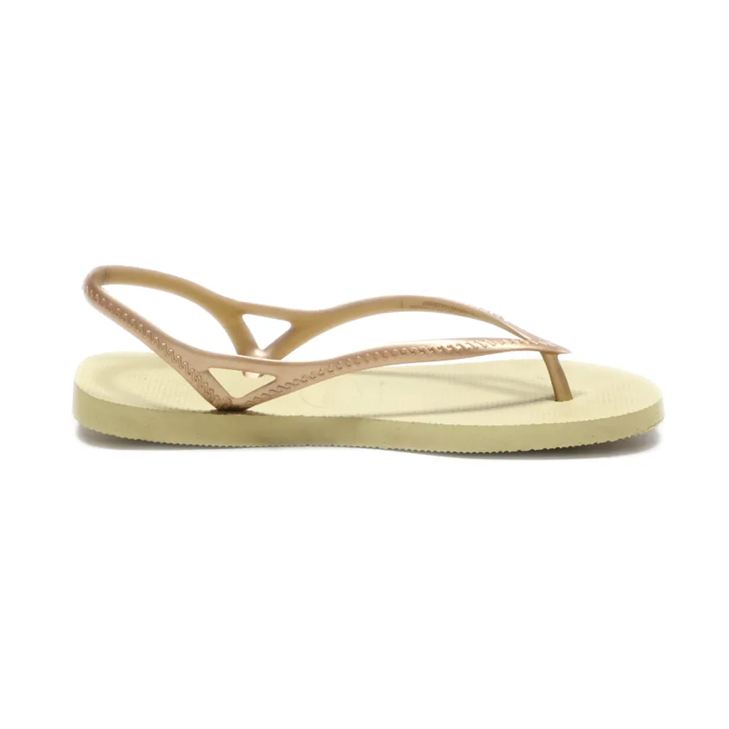 Havaianas Sunny Ii Slippers Rubber Brown Colour For Women