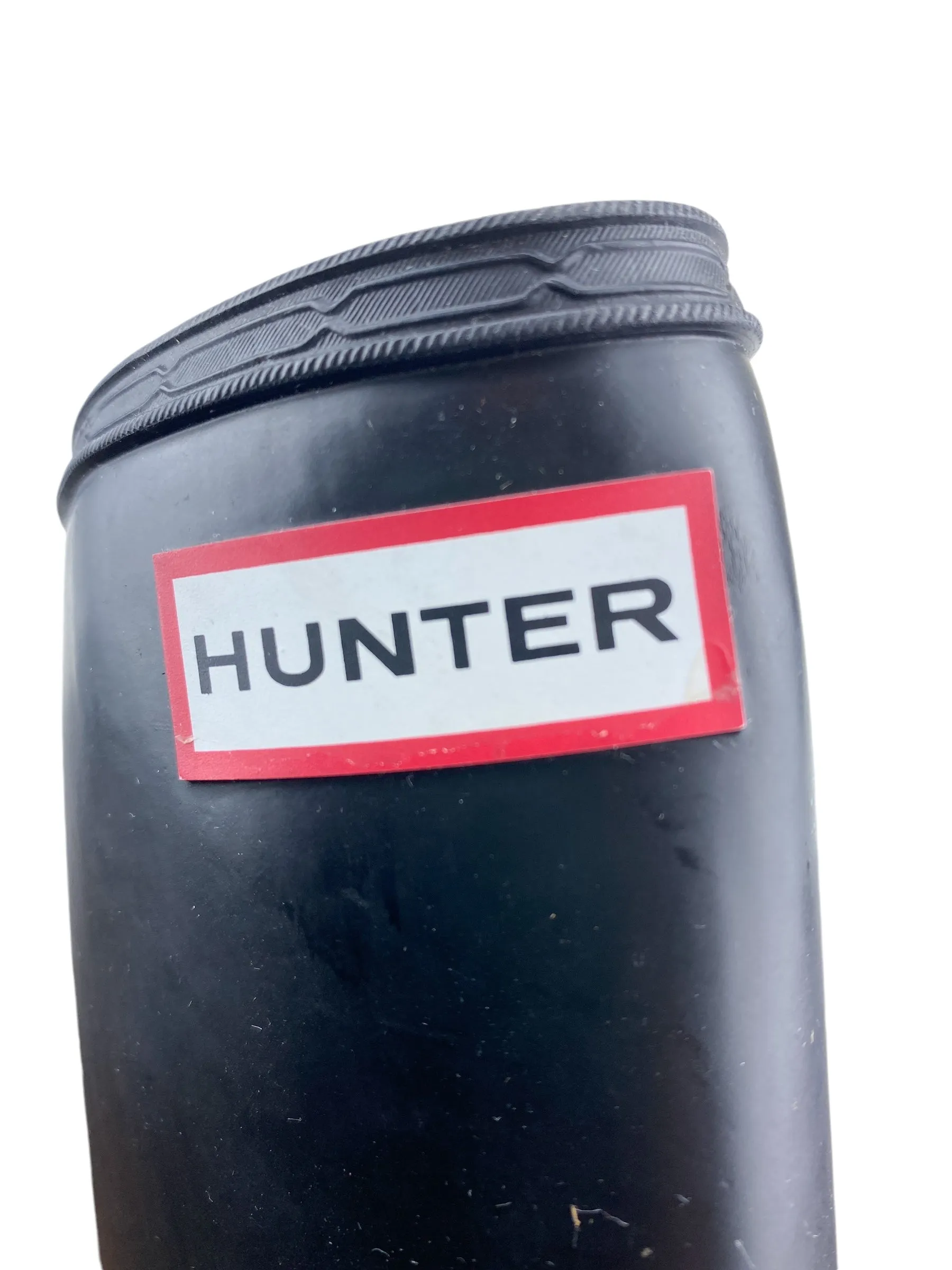 Hunter Women's High Matte Rain Boot Black Size 8