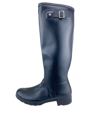 Hunter Women's High Matte Rain Boot Black Size 8