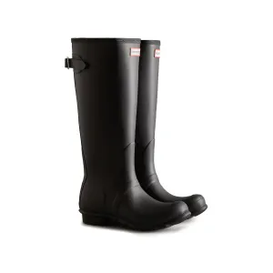 Hunter Women's Original Back Adjustable Tall Rain Boots - Black