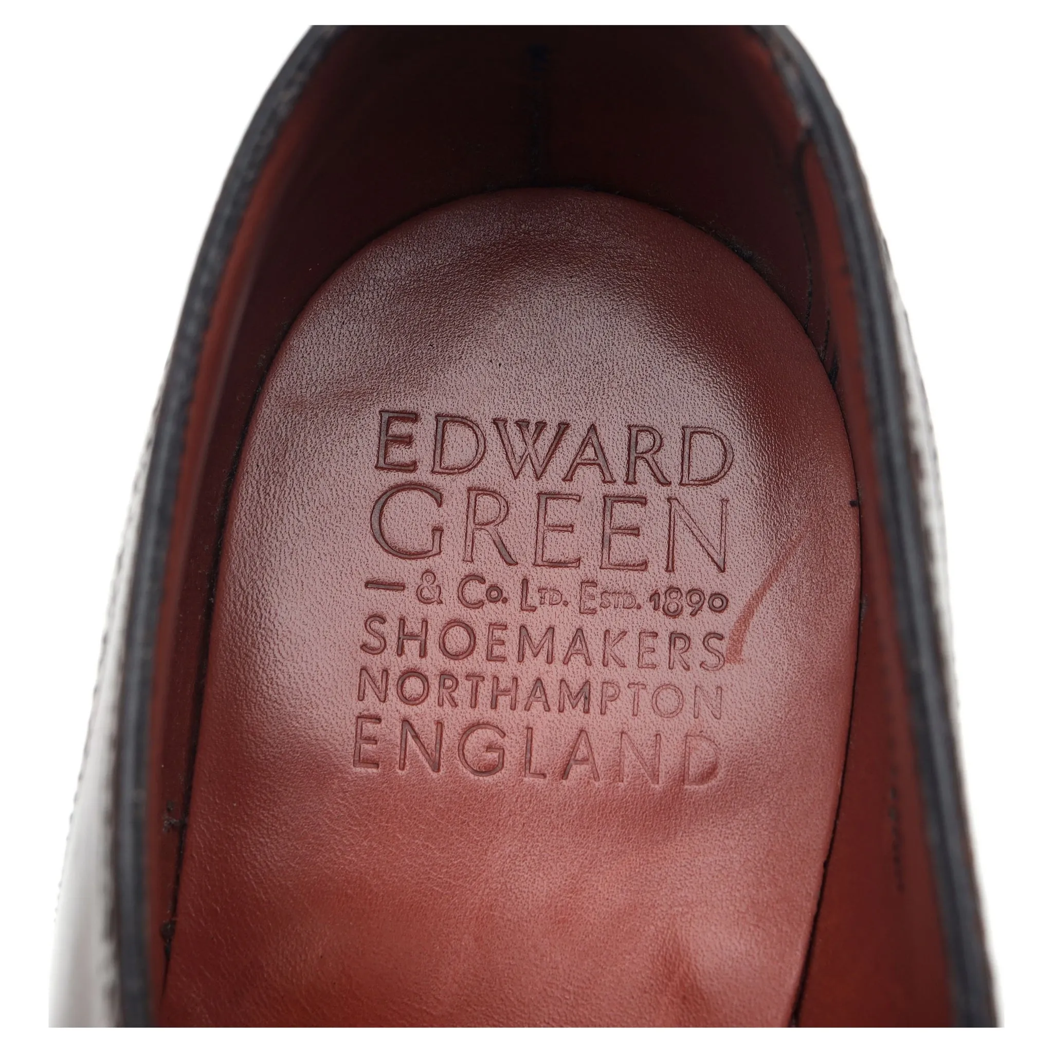 'Inverness' Burgundy Leather Oxford Brogues UK 9 E
