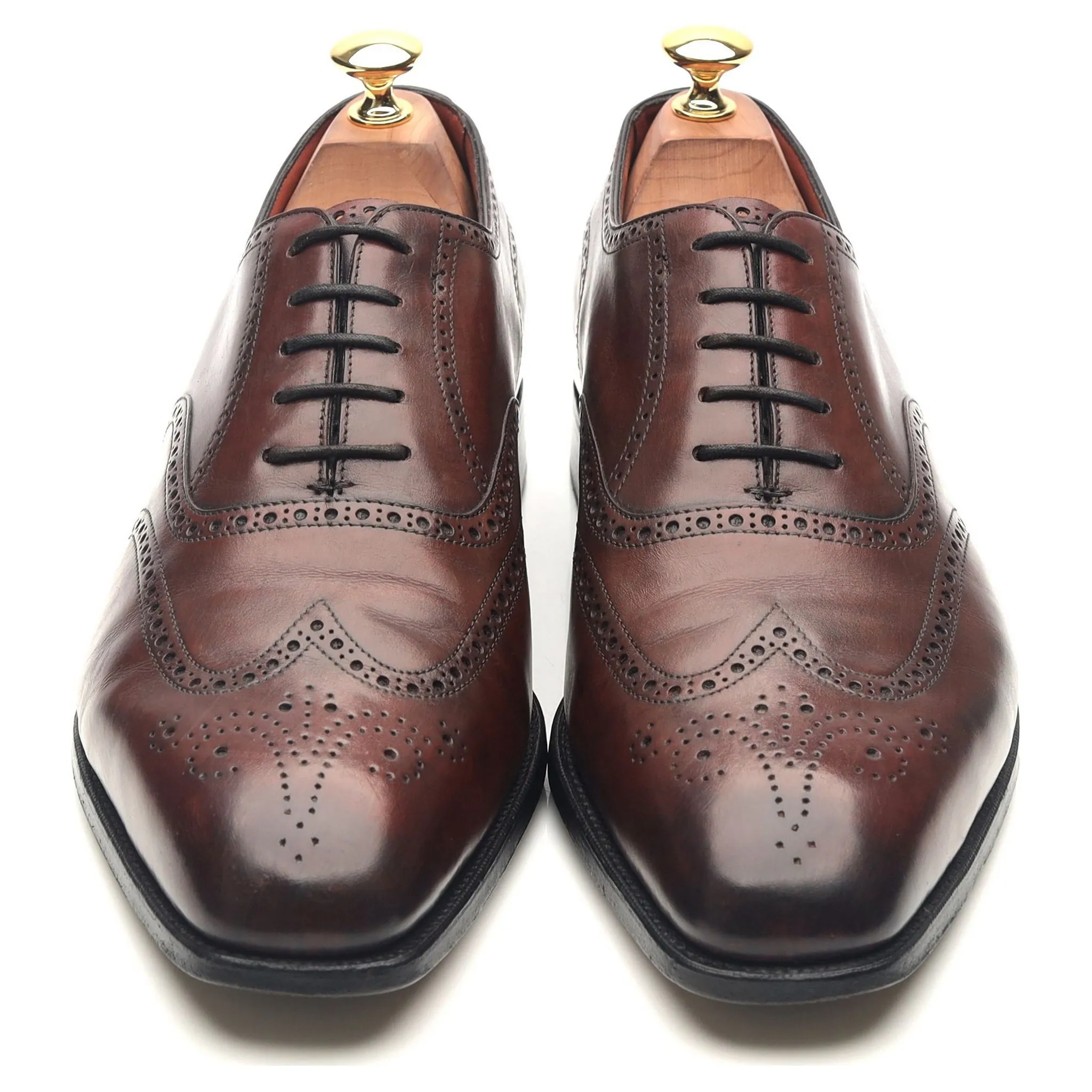 'Inverness' Burgundy Leather Oxford Brogues UK 9 E