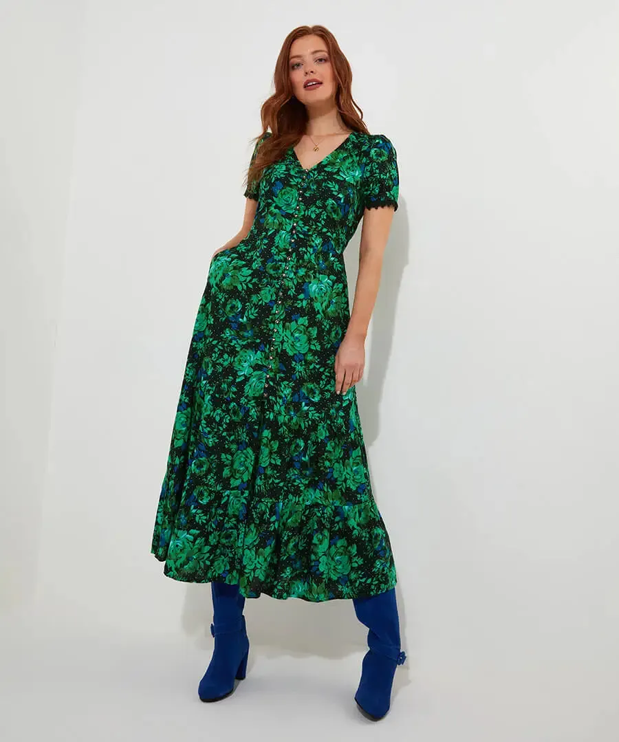 Joe Browns 16 Green Daisy Dreams Dress