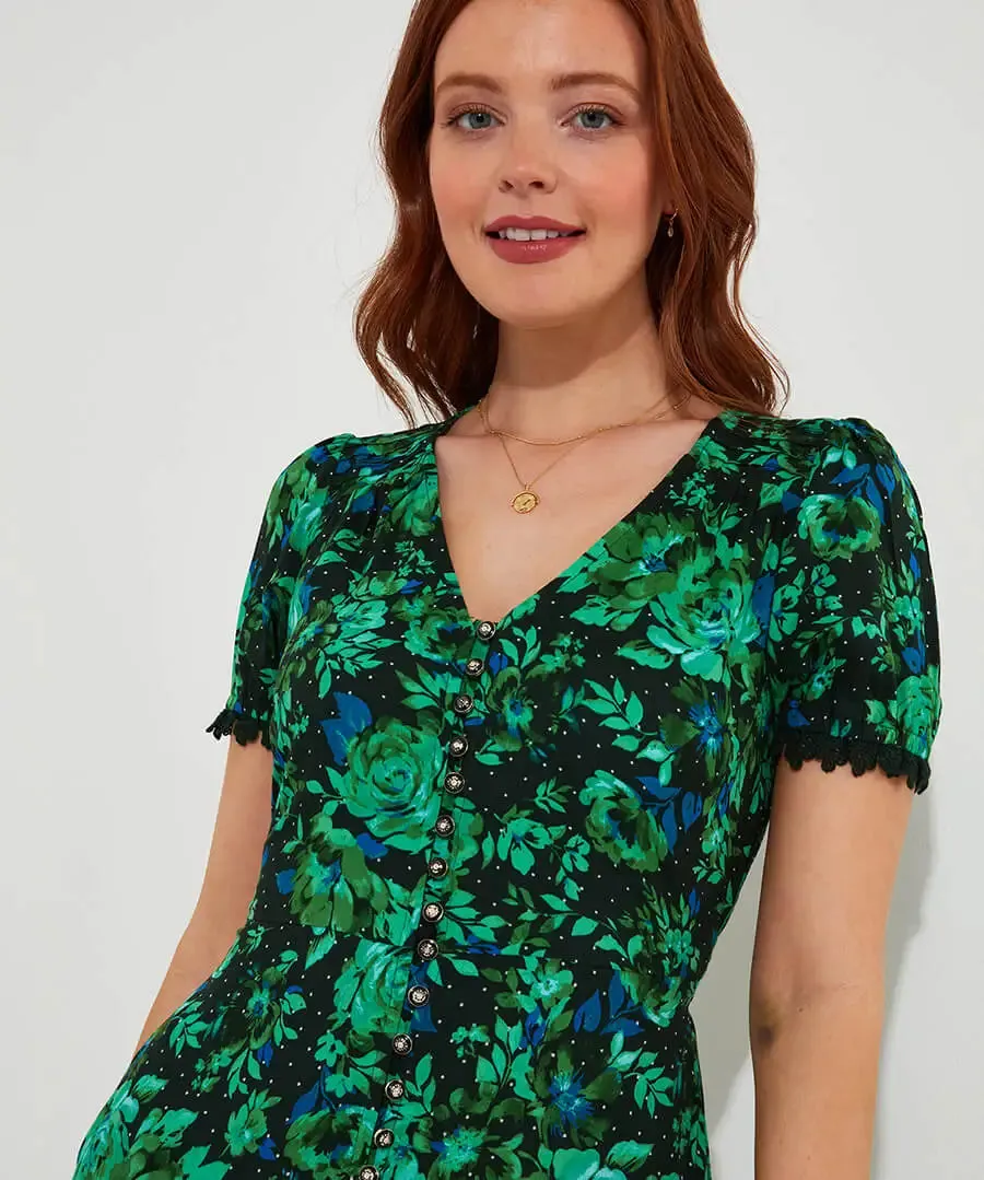 Joe Browns 16 Green Daisy Dreams Dress