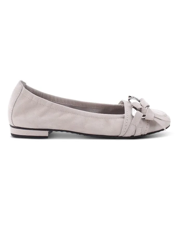 Kennel & Schmenger T Almond / Silver Malu Ballet Pumps 71-10880-469