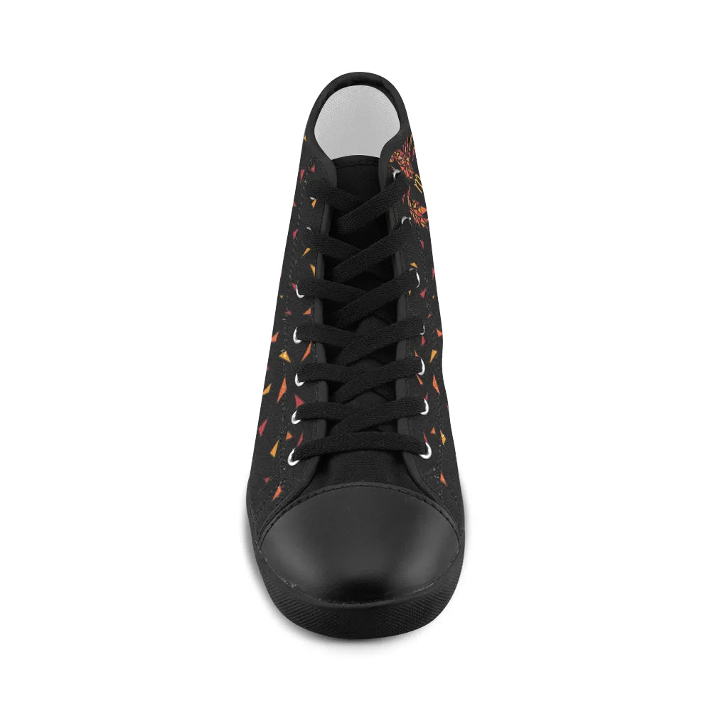 Kid's Scorpio Zodiac Print Canvas High Top Shoes
