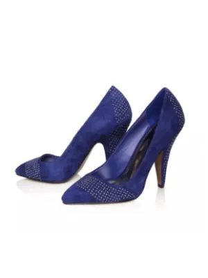 Kurt Geiger Carvela Womens Blue Stilleto Heels