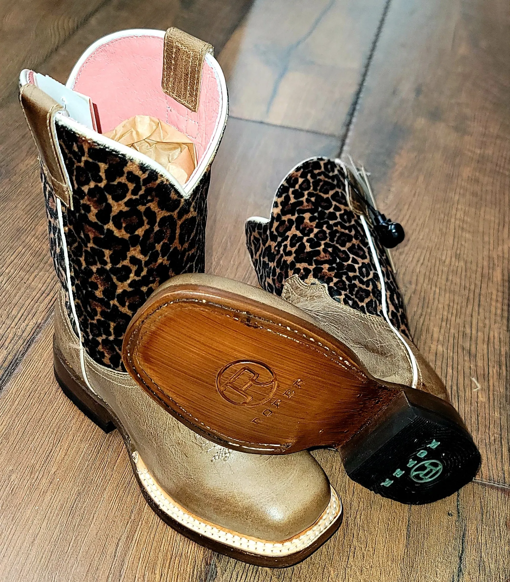 Little Cowgals Cheetah Boots